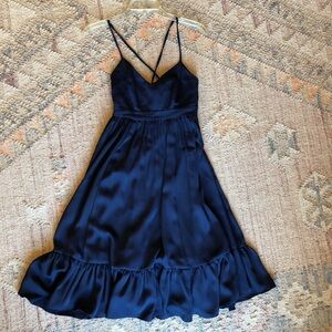 JCrew Satin Midi Dress